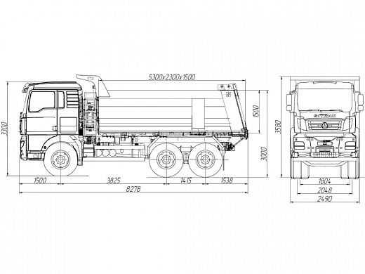 Самосвал SITRAK C7H 6×4 ZZ3256V384ME 18 куб.м