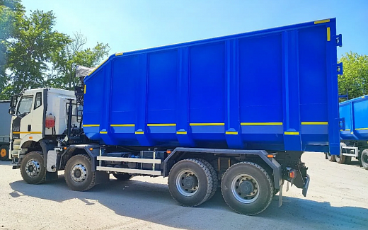 Ломовоз FAW 3310AK с КМУ ВЕЛМАШ ВМ10-74М
