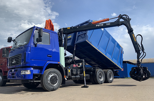 Ломовоз Р97М грейфер ГЛ-6М на шасси МАЗ 6312С5-8575-012