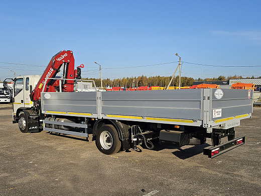 КМУ Чайка NR 816-2S на шасси JAC N120L борт 6,1х2,45х0,6 м
