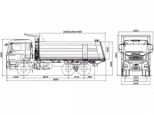 SITRAK C7H 6х4 ZZ3256V384ME 18 куб.м