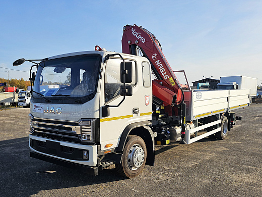 КМУ Чайка NR 816-2S на шасси JAC N120L борт 6,1х2,45х0,6 м
