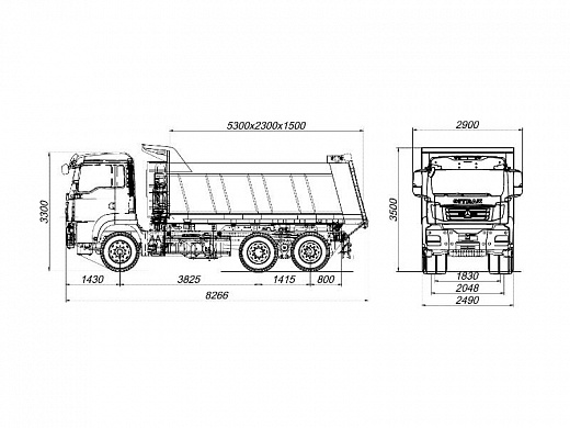 Самосвал SITRAK C7H 6×4 ZZ3256V384ME 18 куб.м КДМ