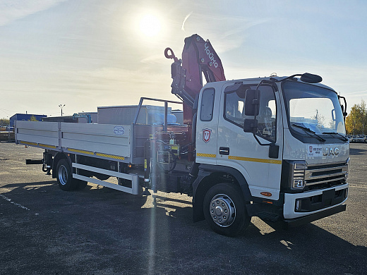 КМУ Чайка NR 816-2S на шасси JAC N120L борт 6,1х2,45х0,6 м