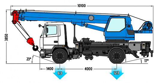Автокран КС-35719-5-02 на шасси МАЗ 5340С2-585-013